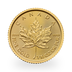 1/10 ounces Gold Maple Leaf | 2025 | Royal Canadian Mint
