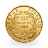 5.81 grams Gold 20 French Francs Napoleon III Bare Head