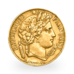 5.81 grams Gold 20 French Francs Ceres