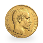 5.81 grams Gold 20 French Francs Napoleon III (Mixed years)